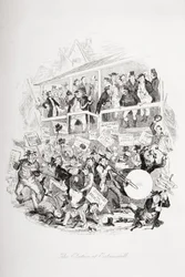 Die Wahl in Eatanswill, Illustration aus 